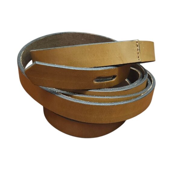 Brochu Walker The Bridle Women's Saddle Brown Wrap Leather Belt One Size - Picture 3 of 7